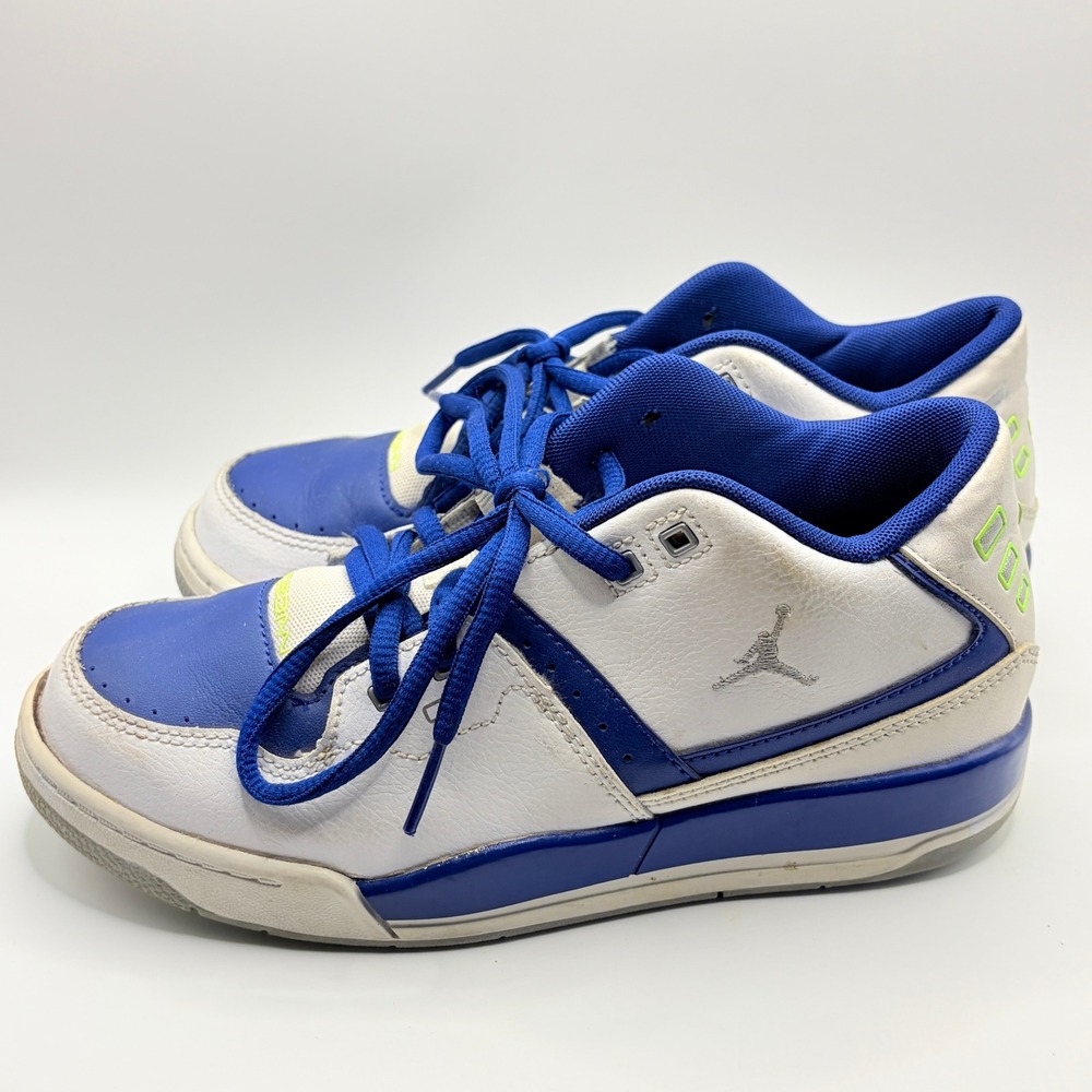 Jordan Flight 45 Low White Royal Blue 317822-118 Kids Sneakers Size 2.5Y Retro